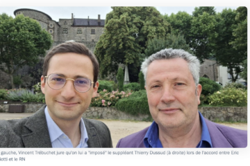Thierry Dussud (à droite) - Copie d'écran du site France Bleue